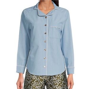 BURU Mel Denim Chambray PJ Blouse